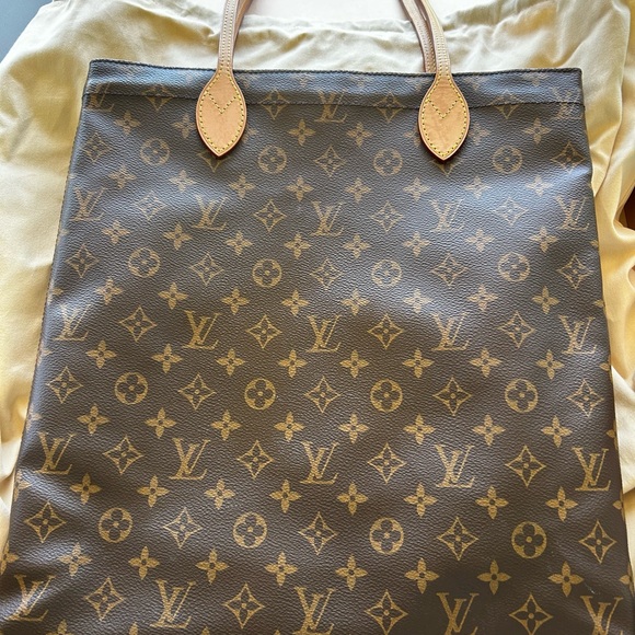 LOUIS VUITTON Carry it Tote Bag M45199 Monogram canvas Brown Used unisex LV - Picture 1 of 15